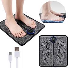 Smart Ems Foot Massager Mat | USB Charging, Tens Acupuncture, Smart Display